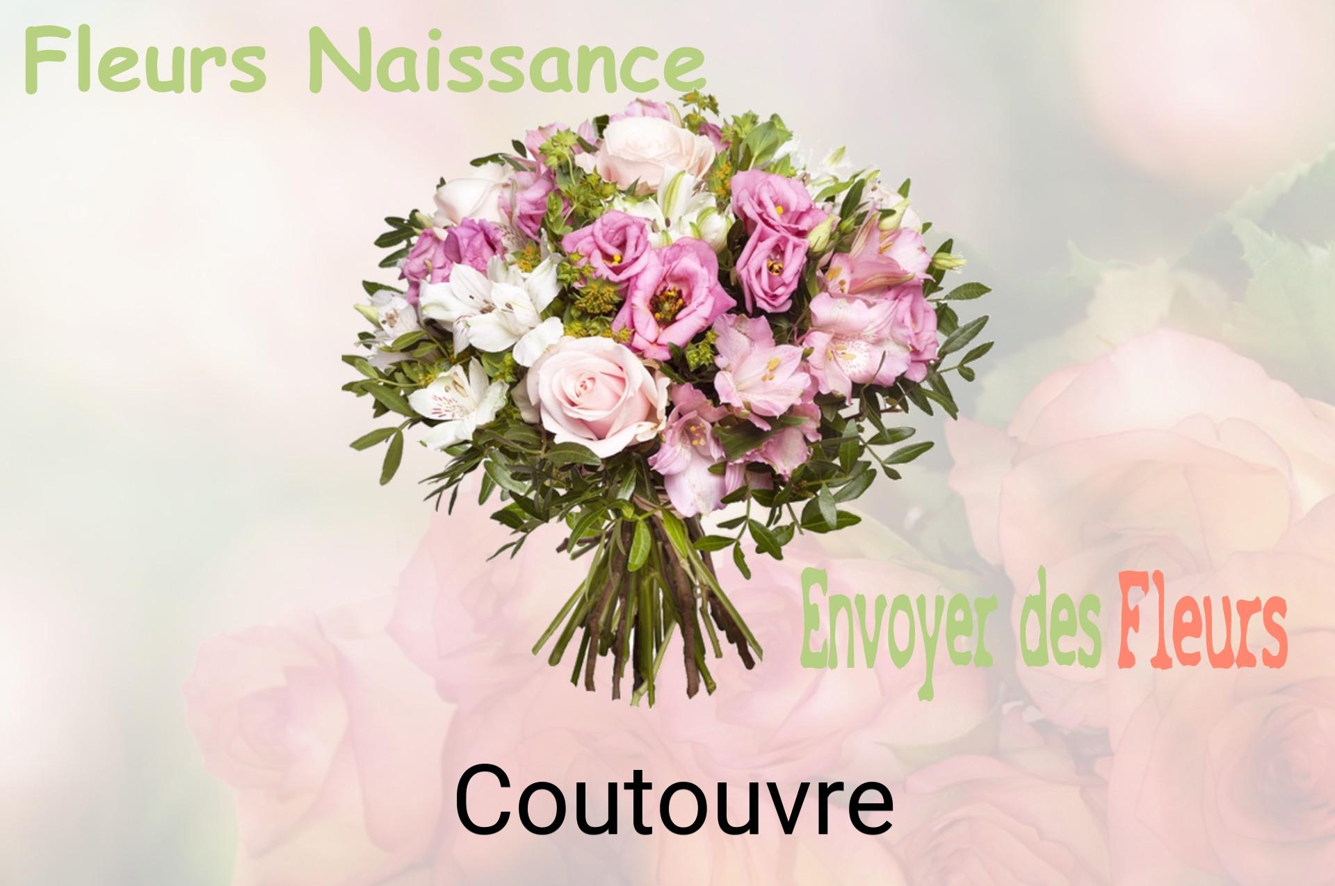 Bouquet de fleurs de naissance livré à Coutouvre